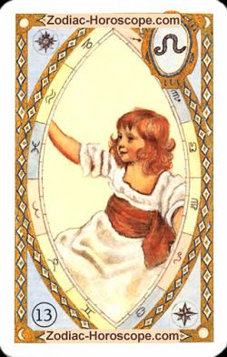 The child astrological Lenormand Tarot