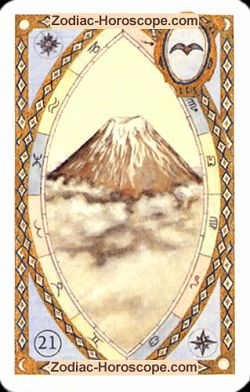 The mountain astrological Lenormand Tarot