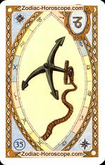 The anchor astrological Lenormand Tarot