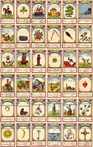 Gustav Kuehn Lenormand cards