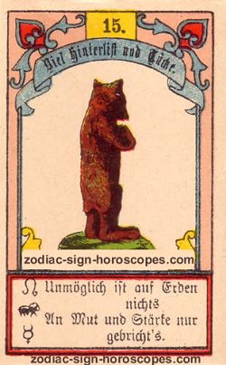 The bear, monthly Gemini horoscope September
