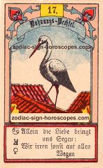 The stork antique Lenormand Tarot